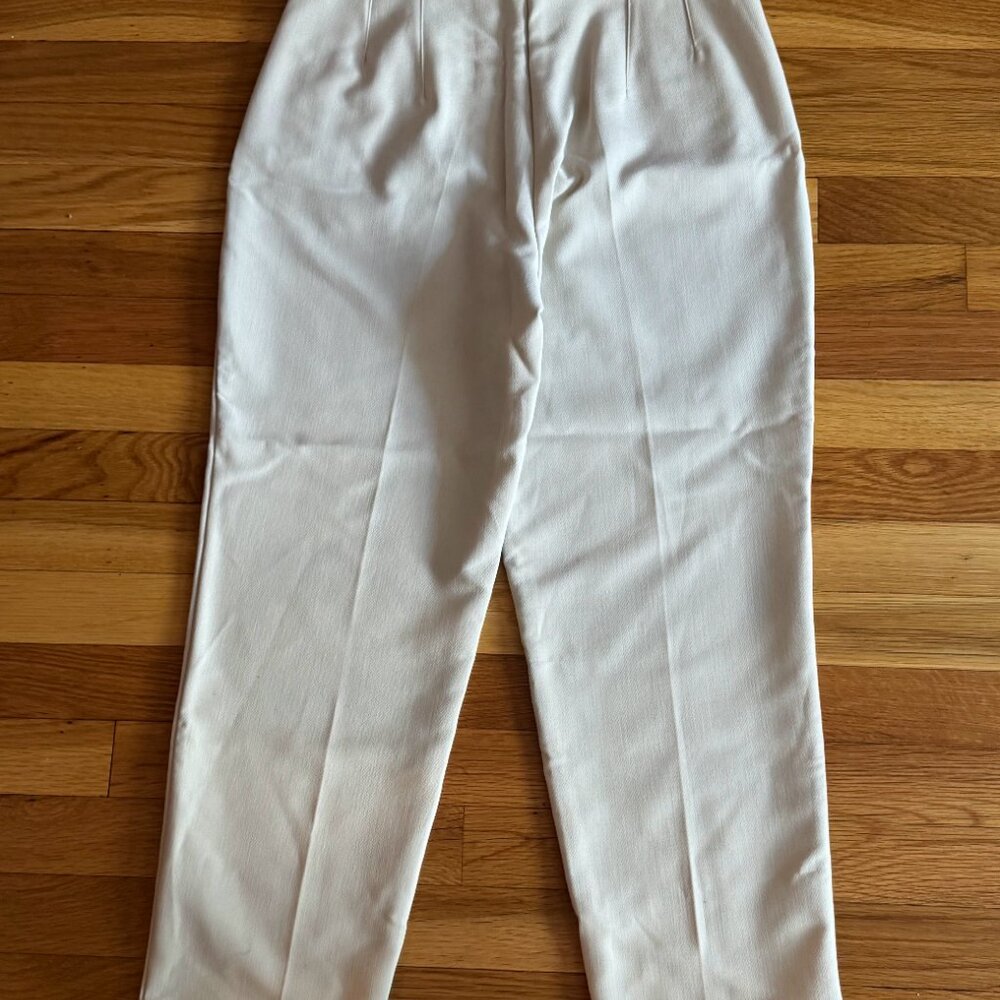 NWT Zara High Waisted Pants, Sand Beige, Size Medium - Picture 5 of 6